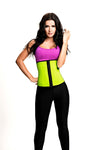 TrueShapers 1061 Latex free Workout Waist Training Cincher Color Green