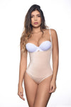 Vedette 107 Evonne Bodysuit en bikini color desnudo