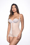 Vedette 136 Megane Open Bust Bodysuit con encaje Color desnudo