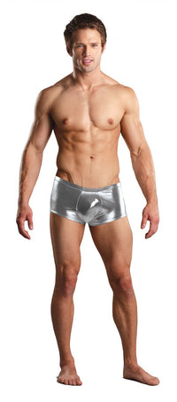 Male Power 153070 Heavy Metal Mini Short Boxer Briefs Color Silver