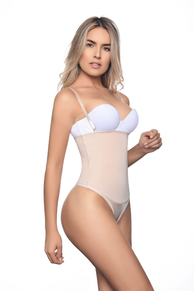 Vedette 211 Bodysuit sin tirantes Nadine en color tanga desnudo