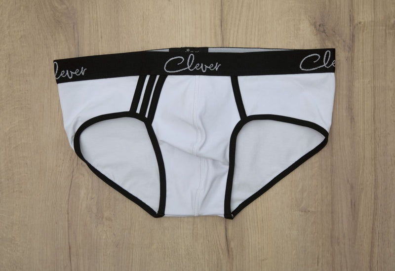 Clever 5374 Asian Piping Briefs Color White –
