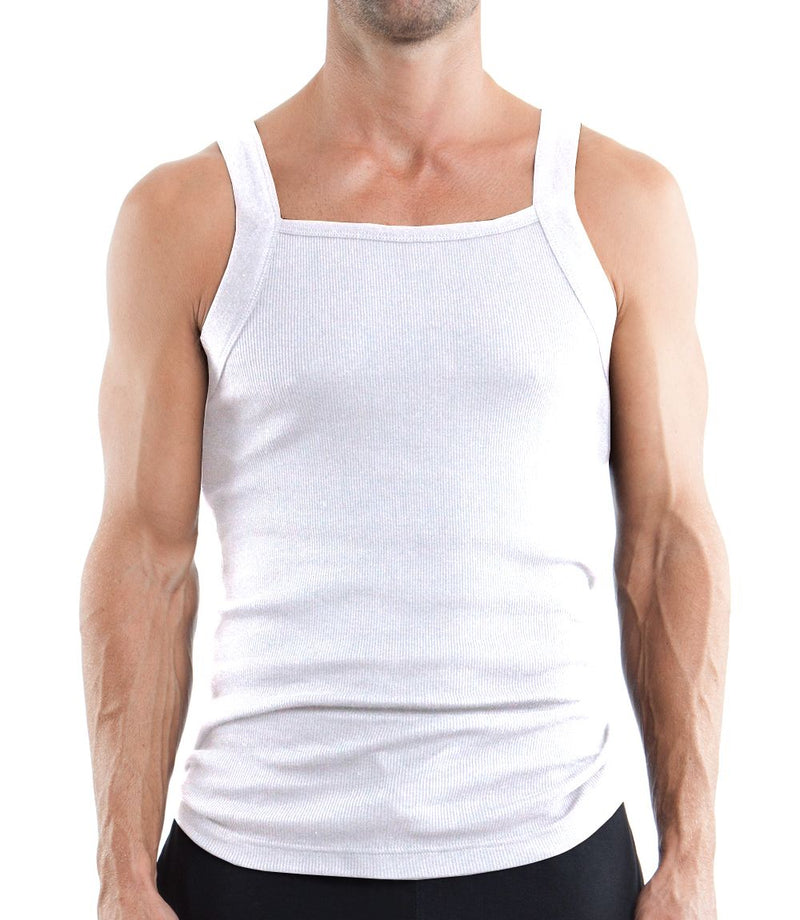 Papi 559102-100 3PK Square Neck Tank Color White