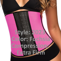 Ann Chery 2023 Látex Sport Winkout Cincher Corsé Corsé Fucsia