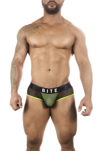 Bitewear BW2023101 डिस्क्रीट खुबानी Jockstrap रंग हरा