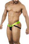 Bordwear BW2023104 Couleur de jockstrap de pêche impertinente verte