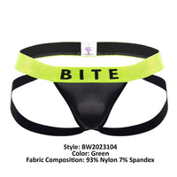 Bordwear BW2023104 Couleur de jockstrap de pêche impertinente verte