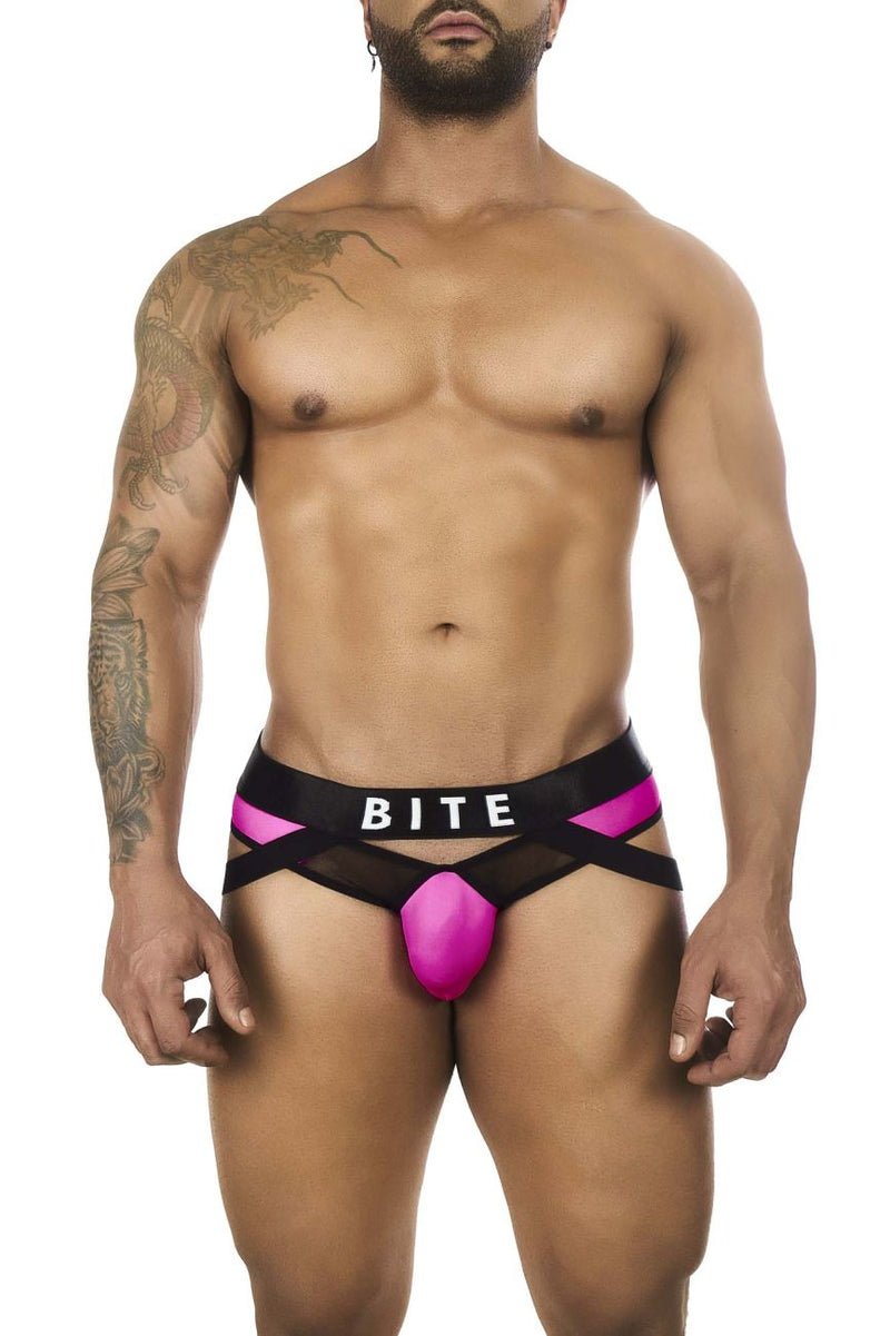 Bitwear BW2023108 Tuxedo Banana Jockstrap Color Fuchsia