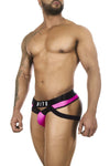 Bordwear BW2023108 Tuxedo Banana Jockstrap Couleur Fuchsia