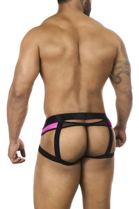 Bordwear BW2023108 Tuxedo Banana Jockstrap Couleur Fuchsia