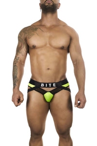 BITEWEAR BW2023108 TUXEDO केला JOCKSTRAP रंग हरा