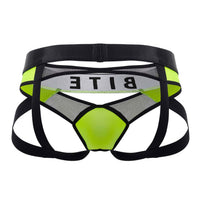 BiteWear BW2023108 Tuxedo Banana Jockstrap Color Green