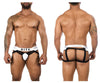 Bitwear BW2023108 Tuxedo Banana Jockstrap Color White