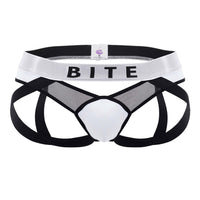 BITEWEAR BW2023108 TUXEDO केला JOCKSTRAP रंग सफेद