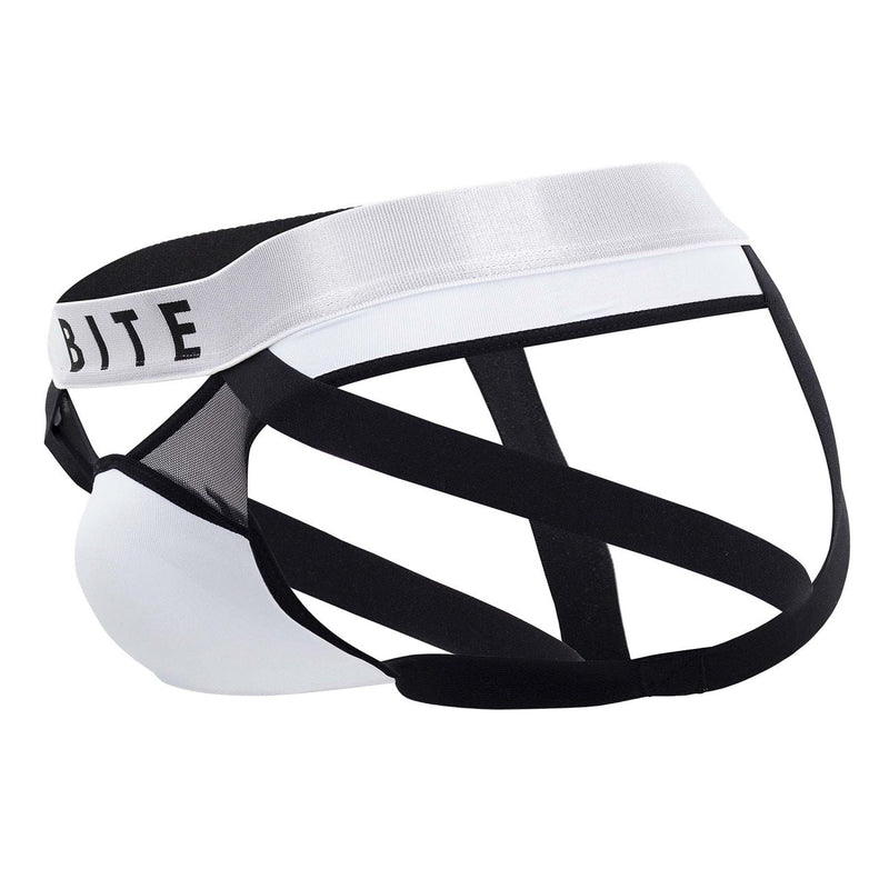 BOCKWEAR BW2023108 Tuxedo Banana Jockstrap Color blanc