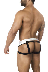 BOCKWEAR BW2023108 Tuxedo Banana Jockstrap Color blanc