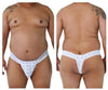 Candyman 99315x Peek A boo encaje tangas color blanco