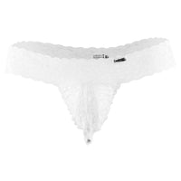 Candyman 99315x Peek A boo encaje tangas color blanco