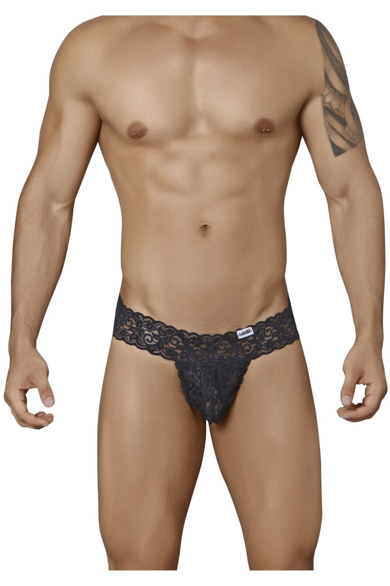 Candyman 99315 Peek a Boo Thongs Color Negro