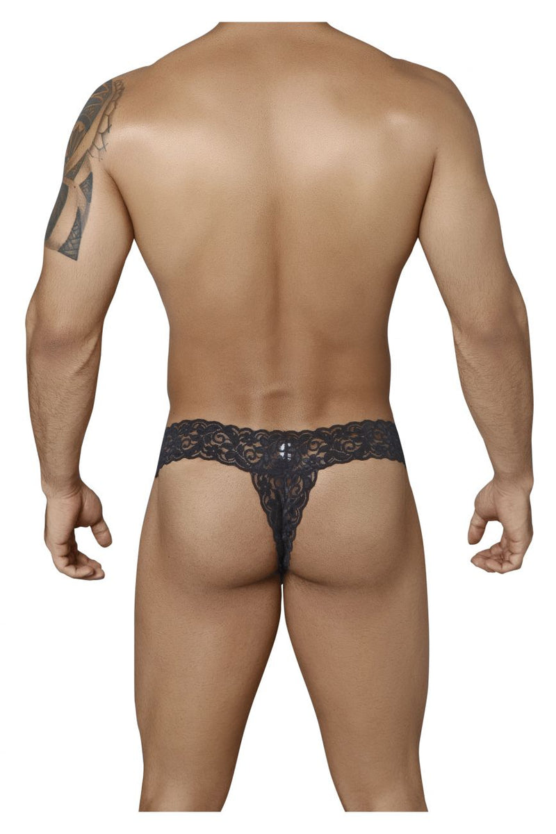 Candyman 99315 Peek a Boo Thongs Color Black