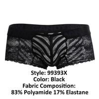 Candyman 99393x Trunks en dentelle en dentelle Color noir