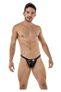 CandyMan 99420 Double Lace Thongs Color Black