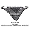 CandyMan 99421X Lace G-String Thongs Color Black