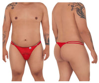 Candyman 99421x Lace G-String Thongs Color Red