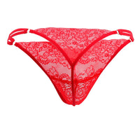 Candyman 99421x Lace G-String Thongs Color Red