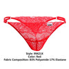 Candyman 99421x Lace G-String Thongs Color Red