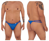 Candyman 99421x Lace G-String Thongs Color Royal Blue