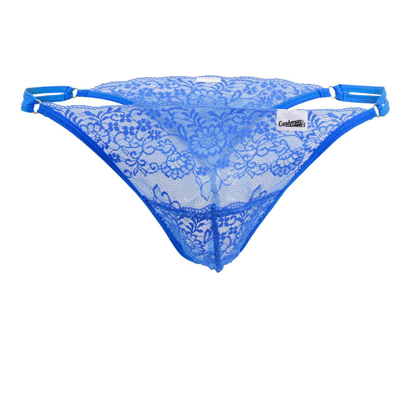 Candyman 99421x en dentelle G-string string colore royal bleu