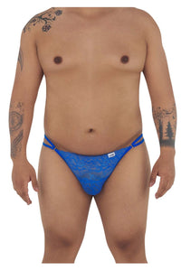 Candyman 99421x en dentelle G-string string colore royal bleu