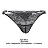 Candyman 99421 Lace G-String Thongs Color Negro