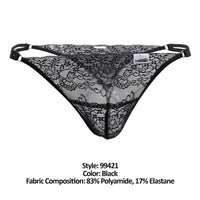 CandyMan 99421 Lace G-String Thongs Color Black