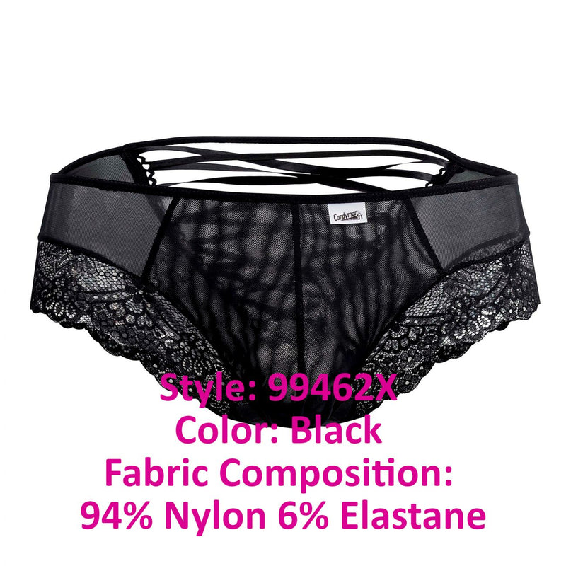 Candyman 99462x Briefes en dentelle Color noir