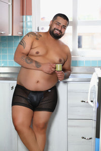 Candyman 99481X Mesh Trunks Color Black