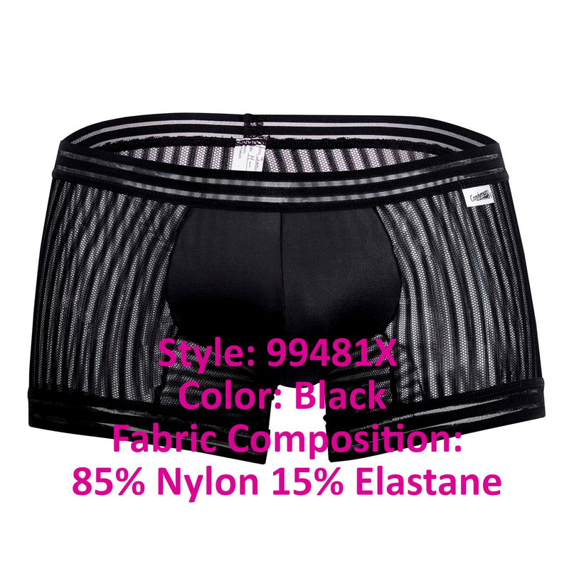 Candyman 99481X Mesh Trunks Color Black