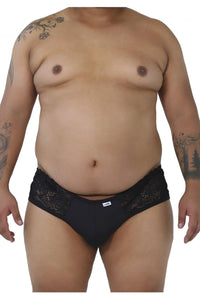 Candyman 99490x Couleur de jockstrap en dentelle en dentelle noir