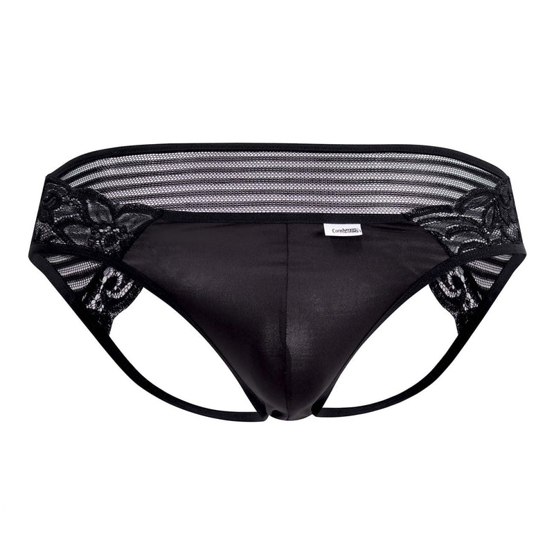 Candyman 99490x Couleur de jockstrap en dentelle en dentelle noir