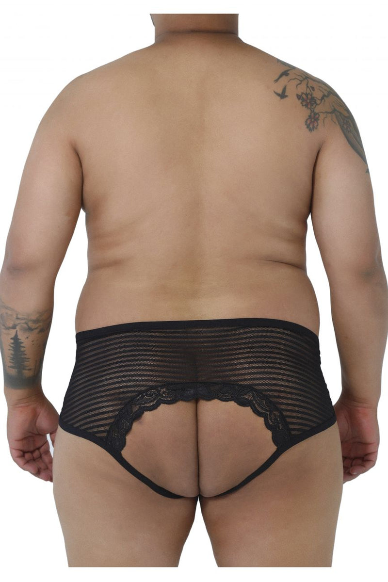 Candyman 99490X Color de jockstrap de encaje-malla