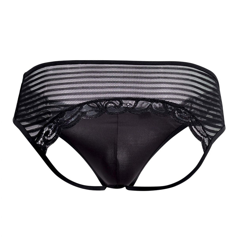 Candyman 99490x Couleur de jockstrap en dentelle en dentelle noir