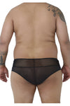 CandyMan 99495X Mesh Briefs Color Black