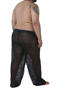 Candyman 99496x Pantalon de salon en maillage couleur noir