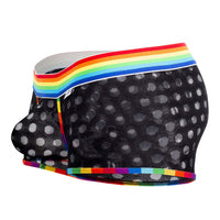 Candyman 99511X Polka Mesh Trunks Color Black-Rainbow