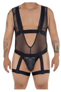 Candyman 99529x Mesh Garter Body Color Body Black