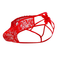 Candyman 99535 Bow Jockstrap Color Red