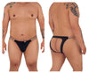 Candyman 99536X Bikini Jockstrap color negro-animal impresión