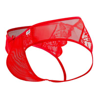 Candyman 99538 Lace Jockstrap Color Red