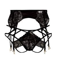 CandyMan 99550X Lace Garter-Jockstrap Outfit Color Black